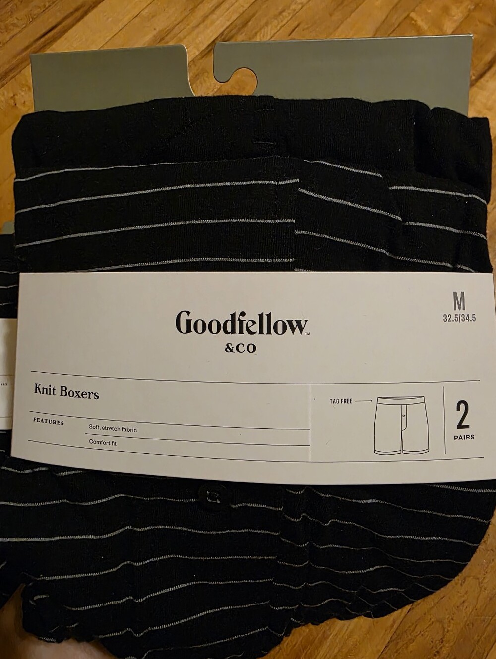 Goodfellow & Co Men’s Knit Boxers – 2-Packs Of 2 - Picture 2 of 3